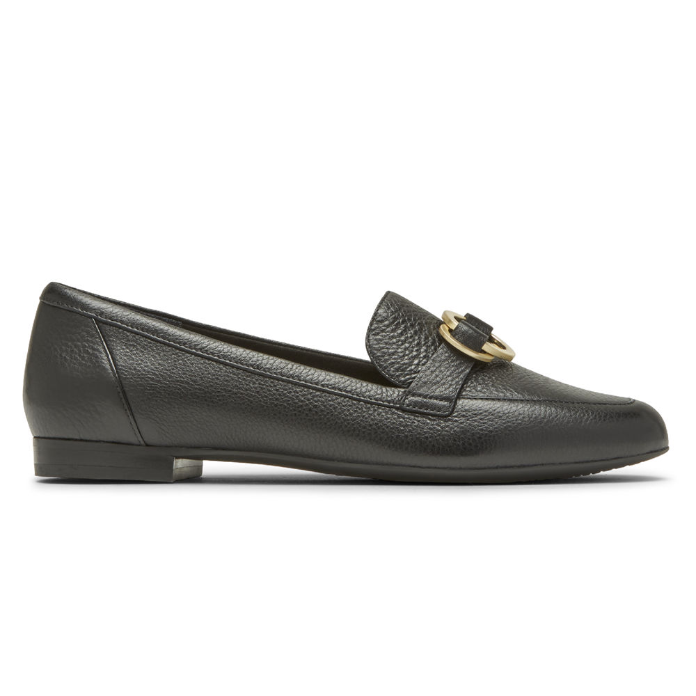 Rockport Singapore Womens Loafers - Total Motion Tavia Ring Black - LP9437682